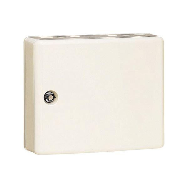 未来工業 【WBJ-14KM】ミルキーホワイト 情報ウオルボックス (屋外用) カバー左右開き 鍵付...