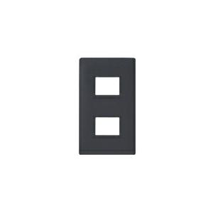 パナソニック 配線器具【WTL7002HK】(マットグレー) アドバンスシリーズ コンセントプレート 1連用 2コ用