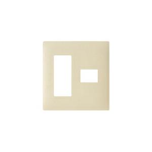 パナソニック 配線器具【WTL7074FK】(マットベージュ) アドバンスシリーズ コンセントプレート 2連用 4コ用(3コ+1コ用)