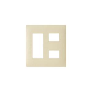 パナソニック 配線器具【WTL7005FK】(マットベージュ) アドバンスシリーズ コンセントプレート 2連用 5コ用(3コ+2コ用)