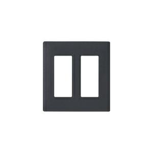 パナソニック 配線器具【WTL7706HK】(マットグレー) アドバンスシリーズ 簡易耐火コンセントプレート 2連用 6コ用