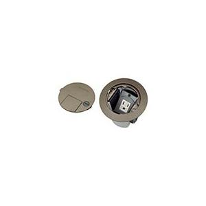 パナソニック 配線器具【DUM7001MA】ブラウンメタリック 住宅用フロアコンラウンド 電源用 （2P15A125Vアース付 １コ口) ケーブル工事用 はさみ込み固定仕様