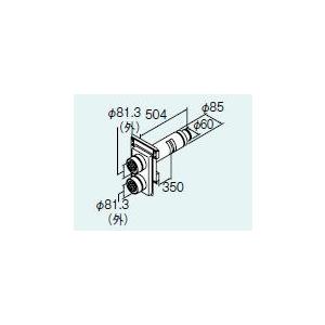 ∬∬リンナイ 部材【FFT-1660GN300】(20-1470) 給排気筒トップ〔GH〕