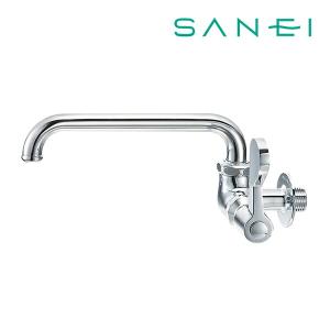 ≦《在庫あり》◆15時迄出荷OK！三栄水栓/SANEI 水栓金具【A2310-13】厨房用横形自在水栓 共用形｜clover-9608