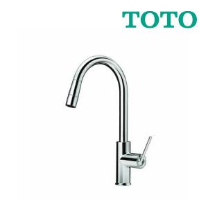 《在庫あり》◆15時迄出荷OK！TOTO キッチン用水栓金具【TKWC35ESA】コンテンポラリシリーズ 台付シングル混合水栓 コンパクト3モード ハンドシャワー