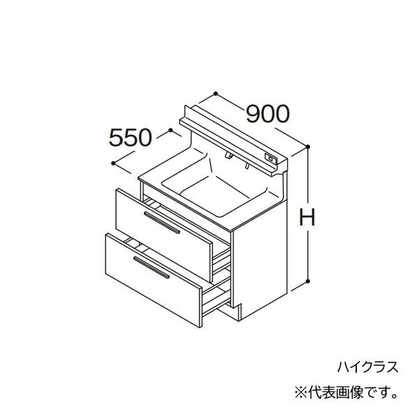 ●TOTO 【LDSFB090BCBBS2】洗面化粧台 ハイクラス オクターブ 2段引き出し 右側回...
