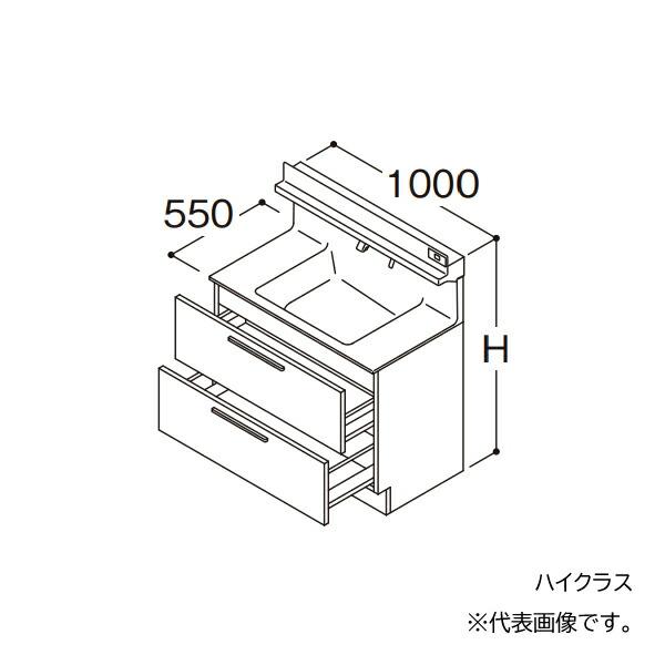 ●TOTO 【LDSFB100BCABN2】洗面化粧台 ハイクラス オクターブ 2段引き出し 左側回...