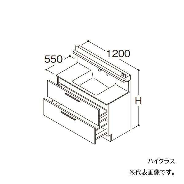 ●TOTO 【LDSFB120BCJCS2】洗面化粧台 ハイクラス オクターブ 2段引き出し 回避な...