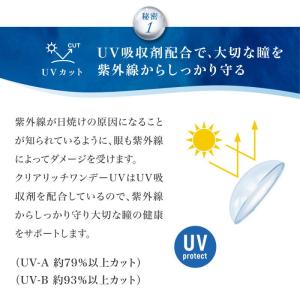 コンタクト クリアリッチ ワンデー UV モイ...の詳細画像4