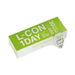コンタクト L-CON 1DAY エルコンワンデーエクシード 1日使い捨て 1箱30枚入  クリア ...