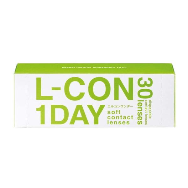 コンタクト L-CON 1DAY 1箱30枚入り エルコンワンデー 透明  1日使い捨て クリア コ...