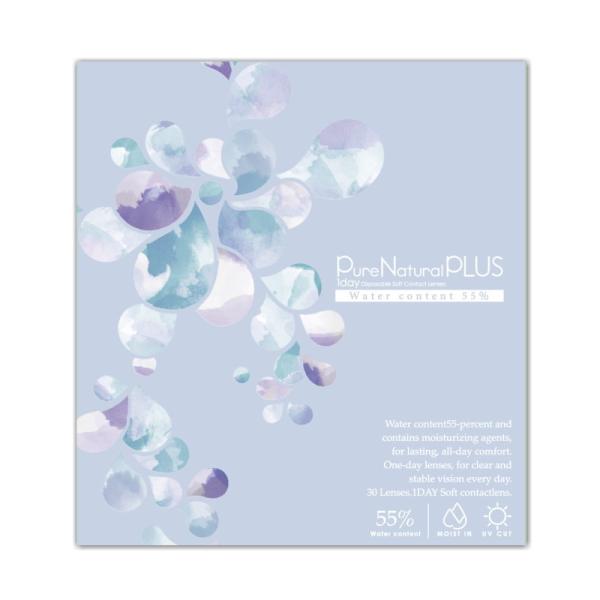 コンタクト ピュアナチュラルプラス55 UV MOIST IN 1日使い捨て 1箱30枚 クリア コ...