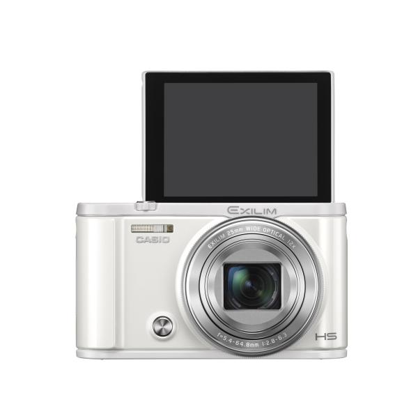 CASIO デジタルカメラ EXILIM EX-ZR3100WE 自分撮りチルト液晶 スマホへ自動送...
