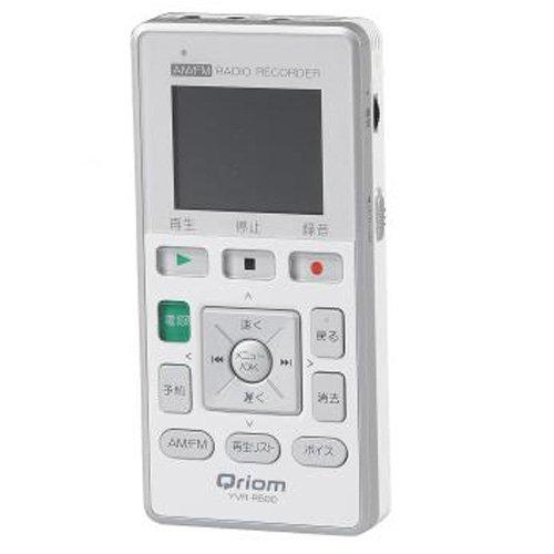 Qriom キュリオム ラジオボイスレコーダー ホワイトYVR-R500(W)