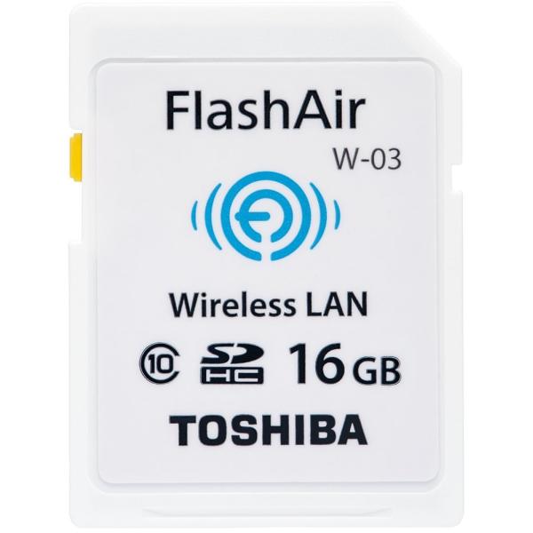 TOSHIBA 無線LAN搭載 FlashAir SDHCカード 16GB Class10 日本製 ...