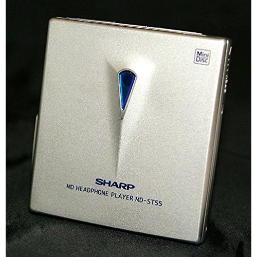 SHARP シャープ MD-ST55-S アークティックシルバー ポータブルMDプレーヤー（MD再生...