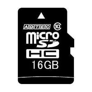 アドテック microSDHCカード 16GB Class10 SD変換Adapter付 AD-MR...