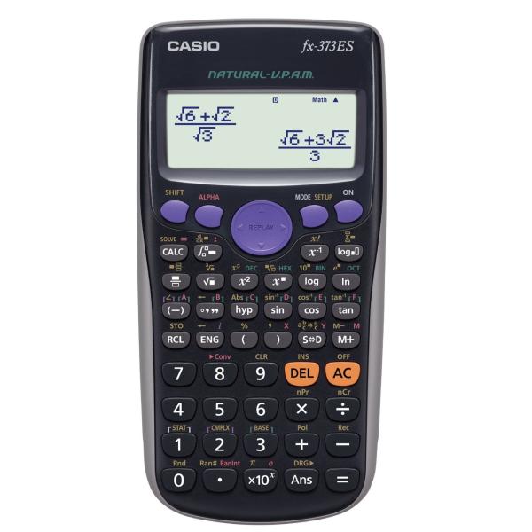 カシオ 関数電卓 数学自然表示 286関数 10桁 fx-373ES-N ブラック 並行輸入品