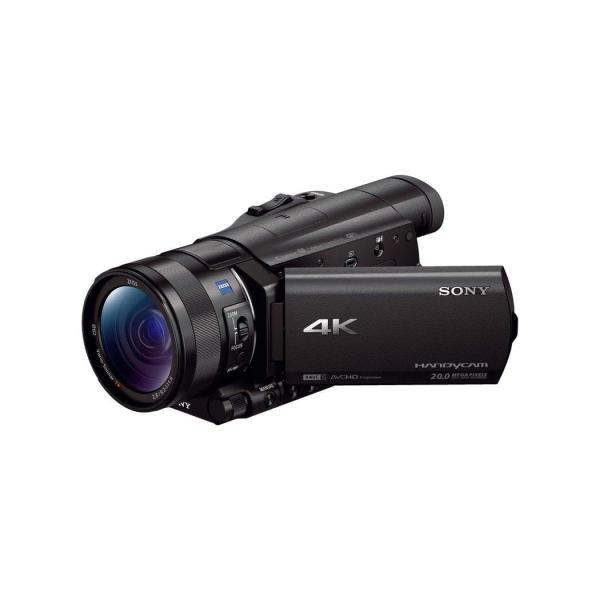 ソニー ビデオカメラ FDR-AX100 4K 光学12倍 ブラック Handycam FDR-AX...