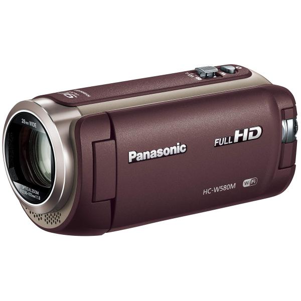 パナソニック HDビデオカメラ W580M 32GB サブカメラ搭載 高倍率90倍ズーム ブラウン ...