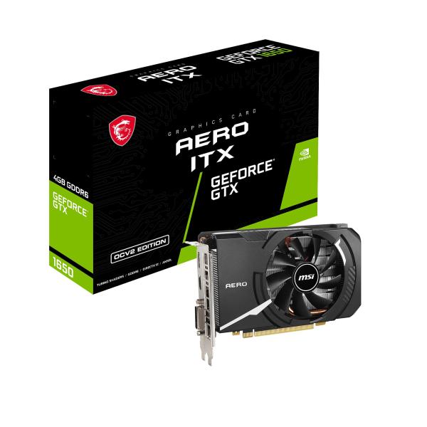 MSI GeForce GTX 1650 D6 AERO ITX OCV2 グラフィックスボード V...