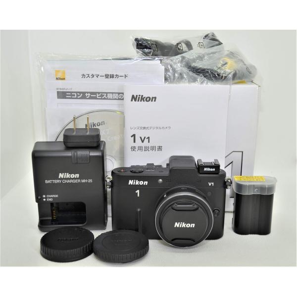 Nikon ミラーレス一眼カメラ Nikon 1 (ニコンワン) V1 (ブイワン) 薄型レンズキッ...