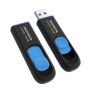 ADATA Technology USB3.0直付型フラッシュメモリー DashDrive UV128 32GB (ブラック+ブルー) AU｜clover-four-leaf