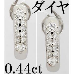 ダイヤ 0.44ct イヤリング Pt900｜clover-j