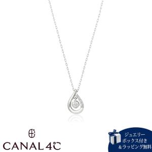 かえる1112 4℃ ヨンドシー プラチナダイヤモンドネックレス 三日月 4℃（ヨンドシー） カナルヨンドシー Canal 4℃ ネックレス プラチナ