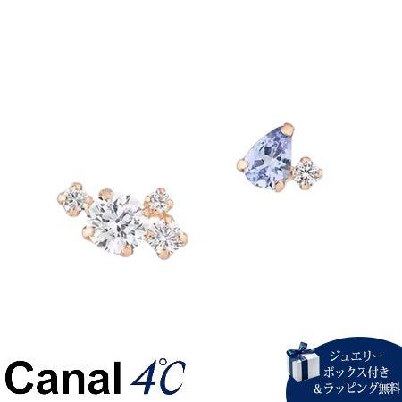 カナルヨンドシー Canal 4℃ カナル4℃ ピアス 12月誕生石 K10ピンクゴールド 限定 タ...