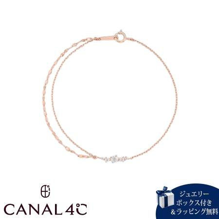カナルヨンドシー Canal 4℃ カナル4℃ ブレスレット シルバー 2連 チェーン 繊細 キュー...