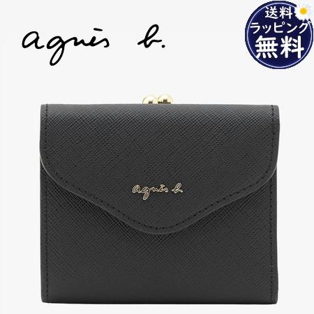 アニエスベー agnes b 財布 カードケース ミニ財布 レザー 三つ折りがま口 ミニ ウォレット...