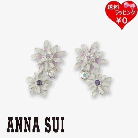 【送料無料】【ラッピング無料】アナスイ ANNASUI ピアス エーデルワイスモチーフ ホワイト