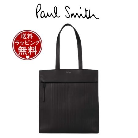 ポール・スミス Paul Smith トートバッグ シャドーストライプ レザー 2WAYトート LW...