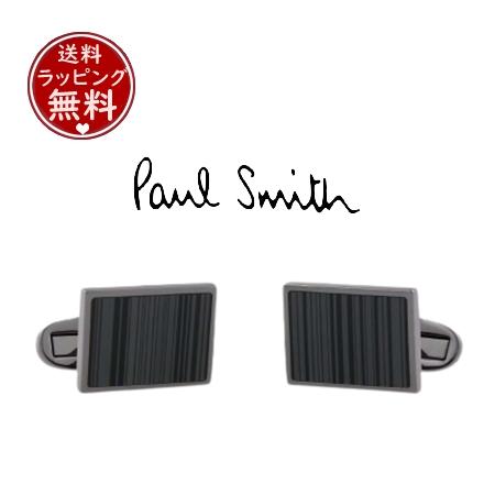ポール・スミス Paul Smith カフス シャドーストライプ made in japan ブラッ...