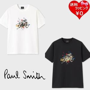 【送料無料】【ラッピング無料】ポールスミス Paul Smith Tシャツ Splash Bicycle オーガニック 綿100%｜clover-leaf