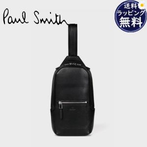 Paul Smith 黒 レザー 新品未使用 牛皮ボディバッグ メンズ Paul Smith ウエストポーチ PS ビジネス ナイロン ボディバッグ