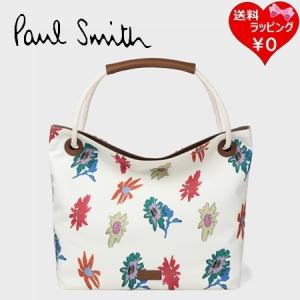 ポールスミス Paul Smith トートバッグ プリントキャンバス オフホワイト
