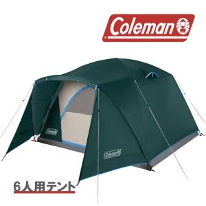 コールマン テント COLEMAN TENT SKYDOME TENT 6P FULLFLY VEST 2000037518 ファミリーサイズ 前室付き 簡単設営 Eポート付き 電源サイト対応 6人用｜clover-sports-outdoo