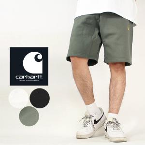 カーハート ダブリューアイピー ハーフパンツ 短パン CARHARTT WIP work in progress CHASE SWEAT SHORT I028950 Black Gold AshHeatherGold Thyme Gold 夏の商品画像