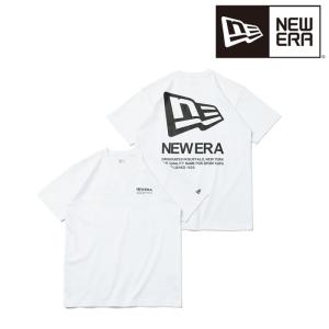 ニューエラ NEW ERA 半袖 パフォーマンス Tシャツ Flag &amp; Text ホワイト/ブラッ...