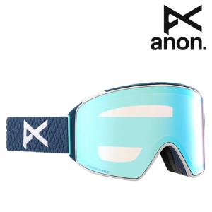 アノン ゴーグル 23-24 ANON M4 CYLINDRICAL GOGGLES + BONUS LENS + MFI FACE MASK - LOW BRIDGE FIT Nightfall/Perceive Variable Blue 日本正規品の商品画像