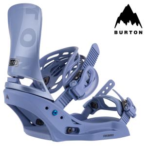 [日本正規品]スノーボード ビンディング バートン レクサEST 2024 BURTON WOMEN'S LEXA EST Slate Blue/Logo The Channel専用 バインディング スノボー 23-24｜Clover SPORTS&OUTDOOR