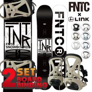 FNTC ボード × リンク ビンディング 2点セット 2024 エフエヌティーシー TNT R Black/White × LINK GRD-2 ティーエヌティー メンズ  初心者｜clover-sports-outdoo