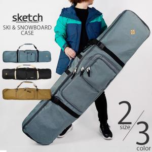 スケッチ ボードケース sketch SKI & SNOWBOARD CASE スキー&スノーボードケース Black Slate Grey Tan｜clover-sports-outdoo