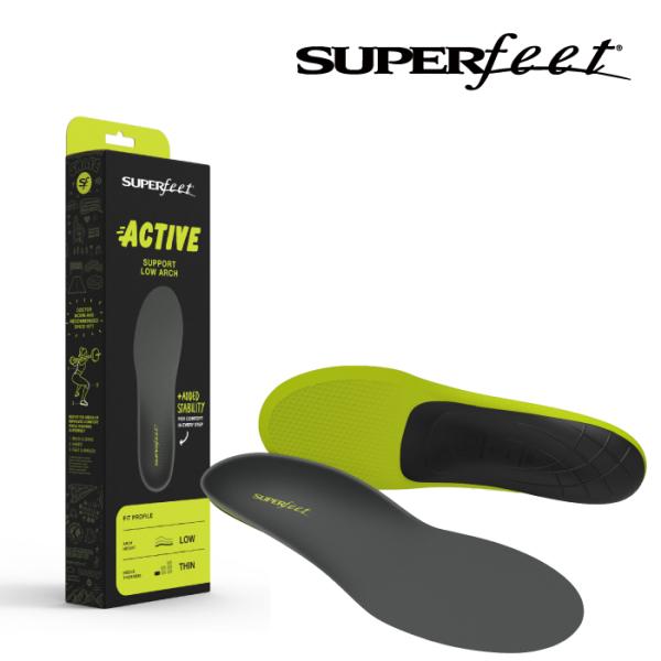 スーパーフィート インソール SUPERFEET ACTIVE Support Low Arch Y...