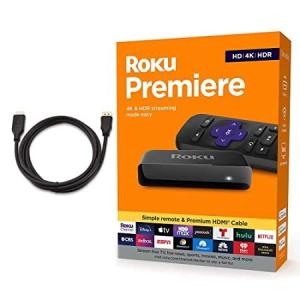 Roku Premiere Streaming Media Player HD/4K/HDR Simple Remote and Premium HD送料無料