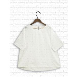 [ノースオブジェクト]　ガラス柄プリントコットンプルオーバー