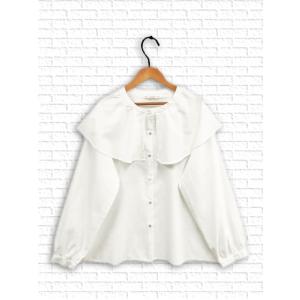 [ノースオブジェクト]　ラッフルカラーブラウス