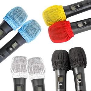 200個入 りマイクカバー マイクロフォン カバー マイクスポンジ 抗菌マイクカバー 雑音 防止 ボール形状 多色 不織布 カバーケースキャップ カラオケ用